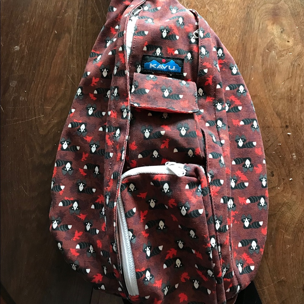 Kavu Rope Bag - Raccoon print